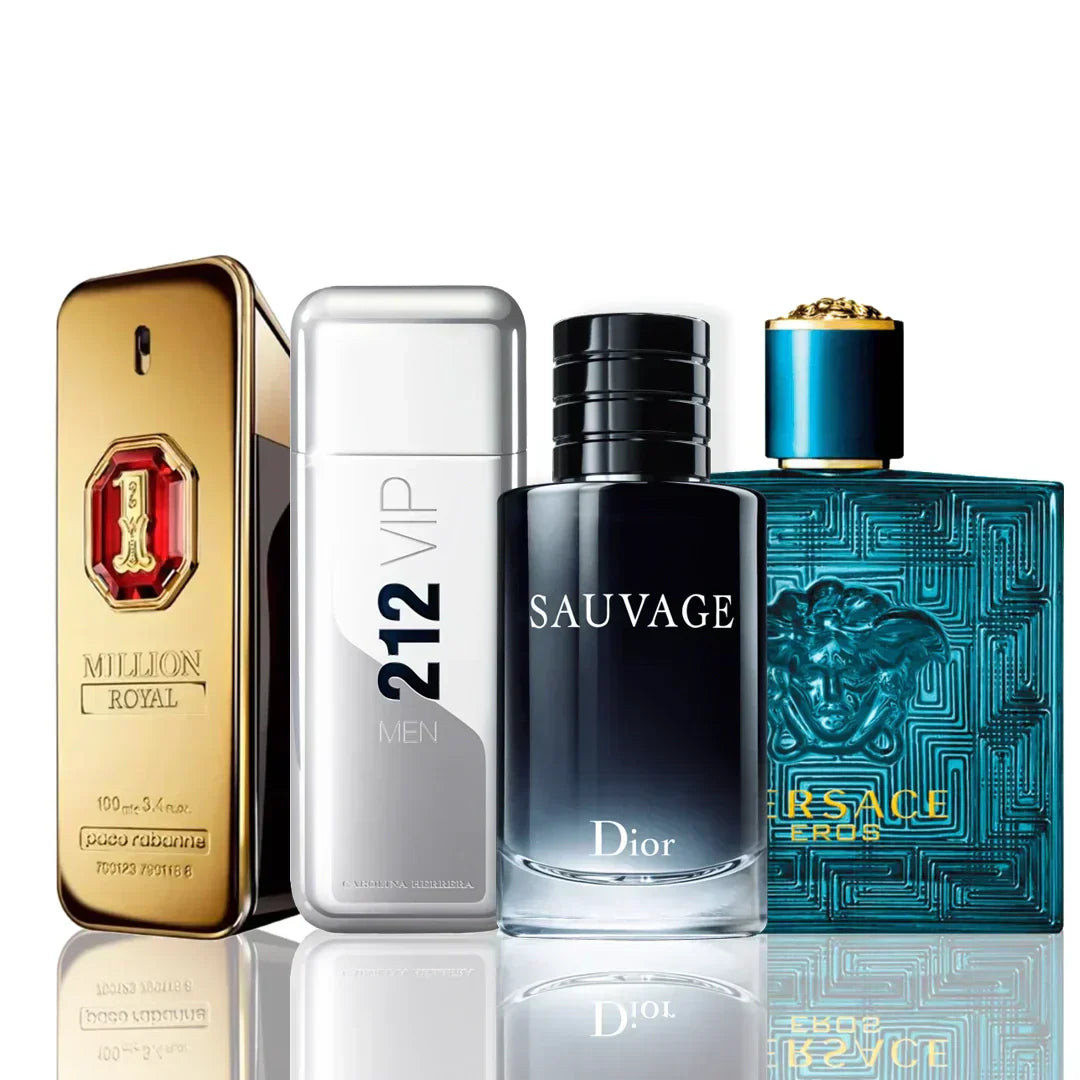 Set od 4 parfema | One Million Royal + 212 Vip + Sauvage Dior + Versace Eros 100 ml